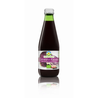 Sok z Czerwonej Kapusty Kiszonej NFC Bezglutenowy BIO 300 ml - Bio Foo