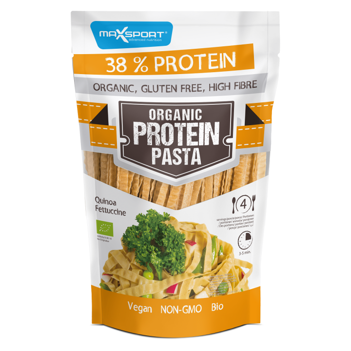 Makaron Proteinowy Fettuccine z Soi Zielonej i Quinoa Bezglutenowy BIO