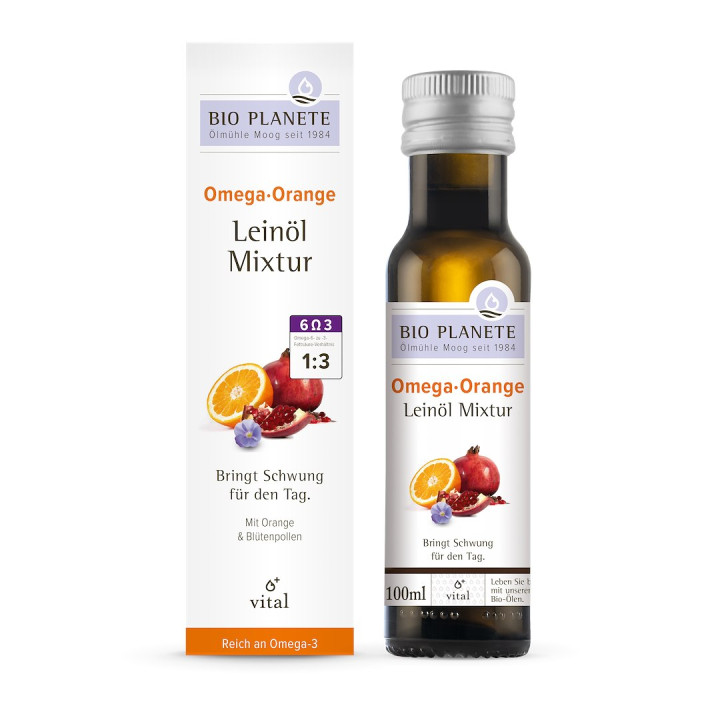 Omega Orange - Mieszanka z Olejem Lnianym i Pyłkiem Kwiatowym BIO 100 