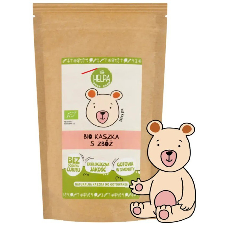 Kaszka 5 Zbóż BIO 200 g - Helpa - Ekochatka
