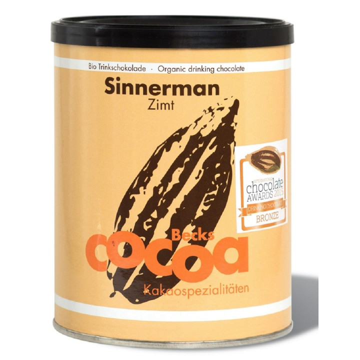 Czekolada do Picia Cynamonowa Bezglutenowa BIO 250 g - Becks Cocoa - E