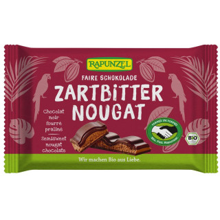 Czekolada Gorzka z Nadzieniem Nugatowym BIO 100 g - Rapunzel - Ekochat