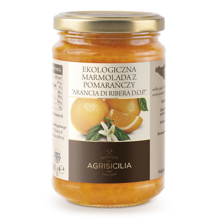 Marmolada z Pomarańczy Sycylijskich BIO 360 g - Agrisicilia - Ekochatk