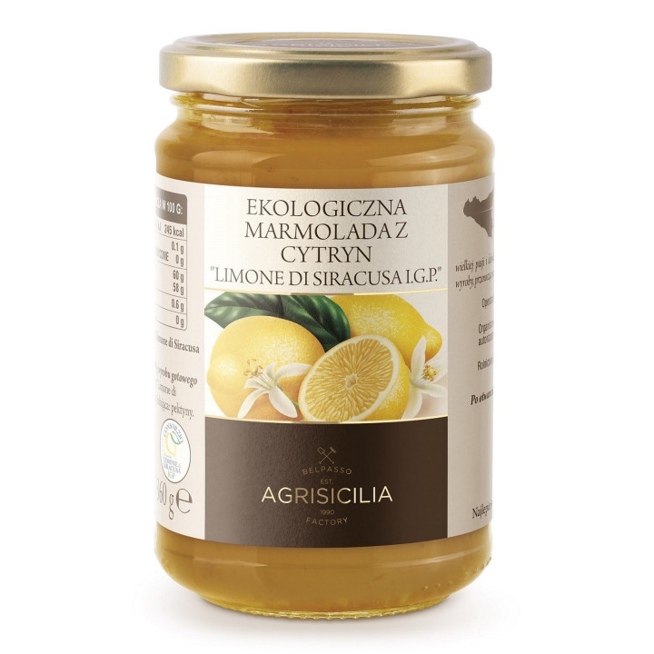 Marmolada z Cytryn Sycylijskich BIO 360 g - Agrisicilia - Ekochatka