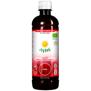 Koncentrat Napoju Probiotycznego Głóg Bezglutenowy BIO 500 ml - Joy Da