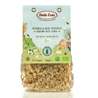 Makaron Ryżowy Razowy Farma Bezglutenowy BIO 250 g - Dalla Costa - Eko
