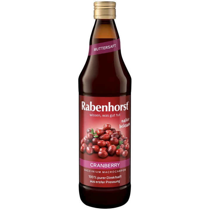 Sok z Żurawiny NFC Tłoczony na Zimno 750 ml - Rabenhorst - Ekochatka