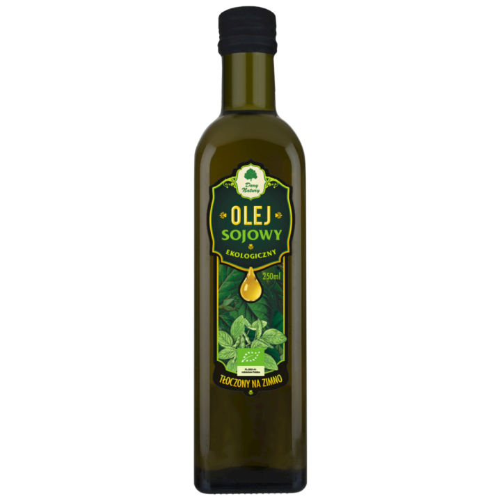 Olej Sojowy Tłoczony na Zimno BIO 250 ml - Dary Natury - Ekochatka