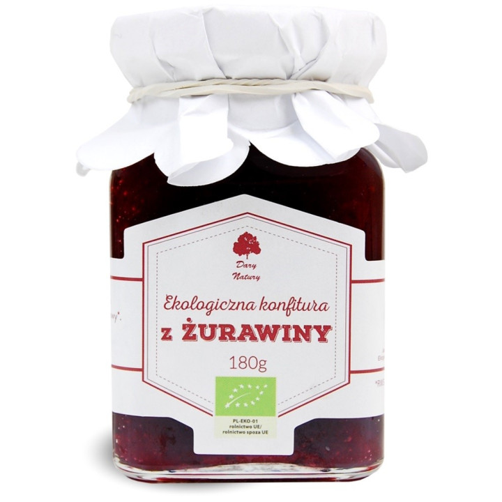 Konfitura z Żurawiny BIO 180 g - Dary Natury - Ekochatka