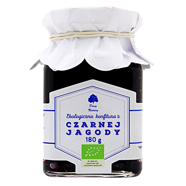 Konfitura Jagodowa BIO 180 g - Dary Natury - Ekochatka