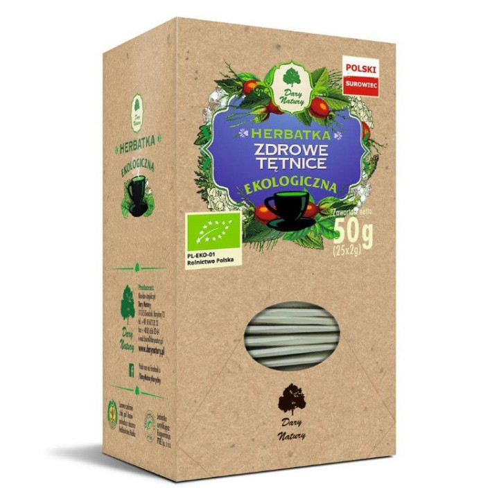 Herbatka Zdrowe Tętnice BIO 50 g - Dary Natury - Ekochatka