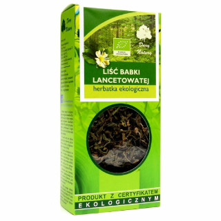 Herbatka Liść Babki Lancetowatej BIO 25 g - Dary Natury - Ekochatka