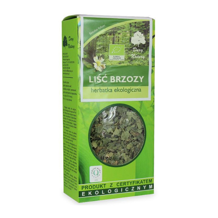 Herbatka Liść Brzozy BIO 50 g - Dary Natury - Ekochatka