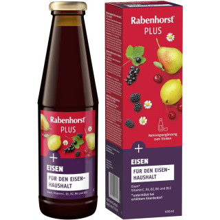 Napój Owocowo-Ziołowy z Żelazem i Witaminami B i C 450 ml - Rabenhorst