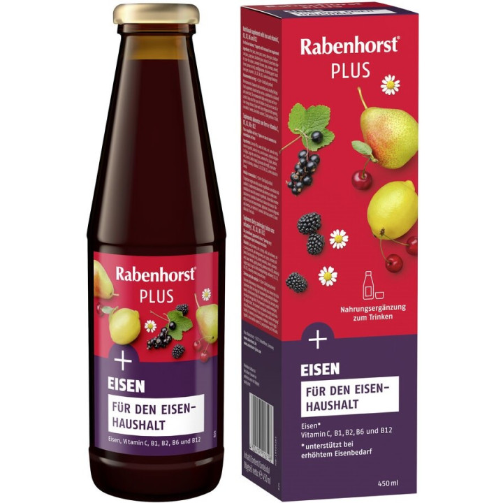 Napój Owocowo-Ziołowy z Żelazem i Witaminami B i C 450 ml - Rabenhorst