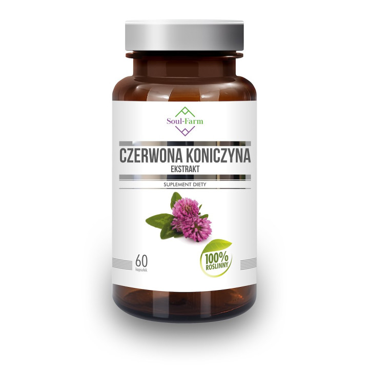 Czerwona Koniczyna Ekstrakt 300 mg 60 Kapsułek - Soul Farm - Ekochatka