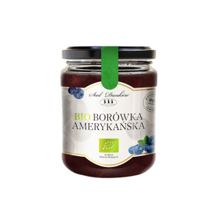 Mus z Borówki Amerykańskiej 80% Owoców BIO 260 g - Sad Danków - Ekocha