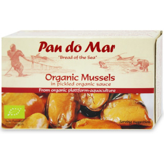 Małże Omułki Marynowane w Oliwie z Oliwek BIO 115 g - Pan do Mar - Eko