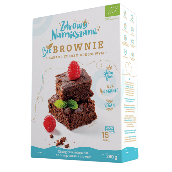 Mieszanka na Brownie Bezglutenowa BIO 290 g - Zdrowo Namieszane - Ekoc