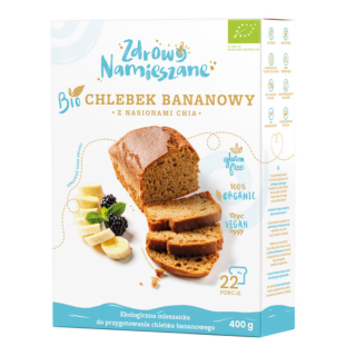 Mieszanka na Chlebek Bananowy z Chia Bezglutenowa BIO 400 g - Zdrowo N