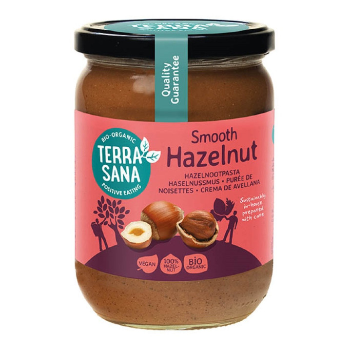 Krem z Orzechów Laskowych Prażonych 100% BIO 500 g - Terrasana - Ekoch