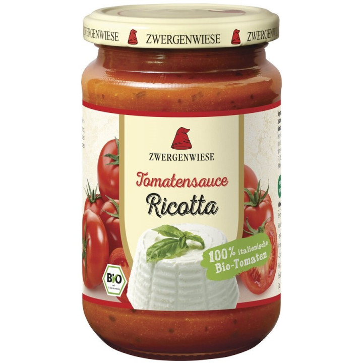 Sos Pomidorowy z Ricottą Bezglutenowy BIO 340 ml - Zwergenwiese - Ekoc