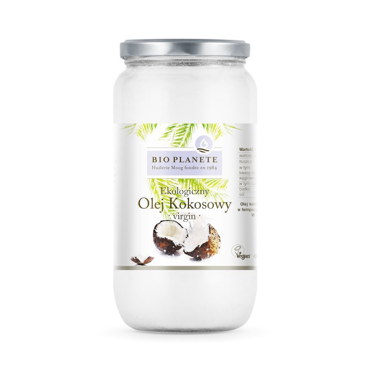 Olej Kokosowy Virgin Nierafinowany BIO 950 ml - Bio Planete - Ekochatk