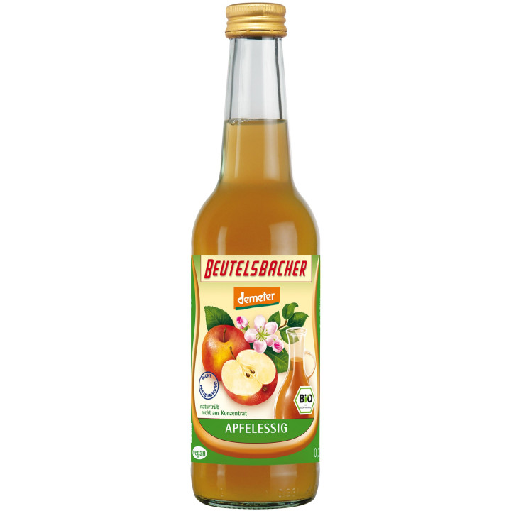Ocet Jabłkowy Niefiltrowany 5% Demeter BIO 330 ml - Beutelsbacher - Ek