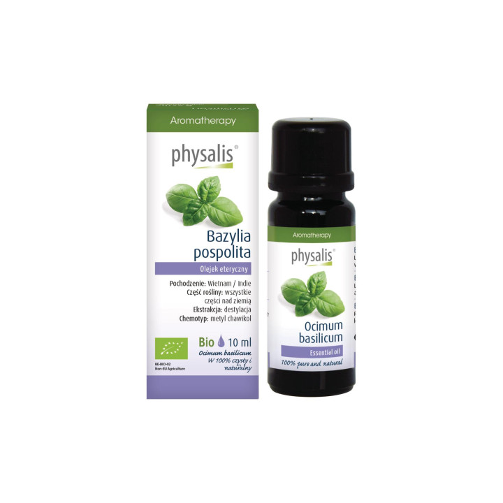 Olejek Eteryczny Bazylia Pospolita BIO 10 ml - Physalis - Ekochatka