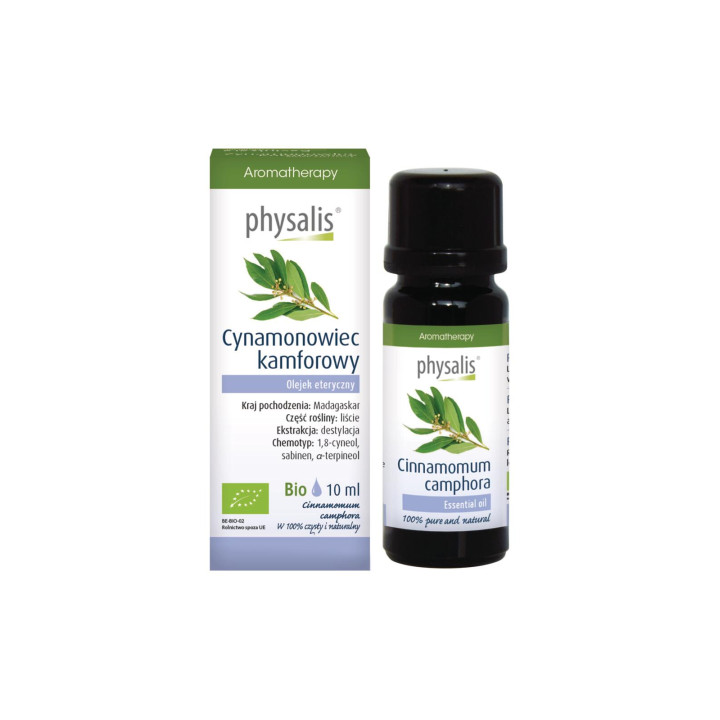 Olejek Eteryczny Cynamonowiec Kamforowy BIO 10 ml - Physalis - Ekochat