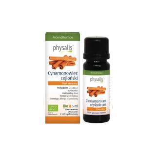 Olejek Eteryczny Cynamonowiec Cejloński BIO 5 ml - Physalis - Ekochatk