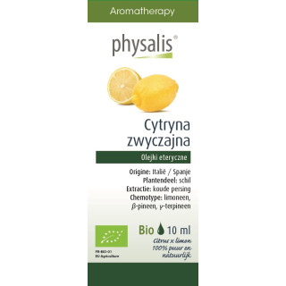 Olejek Eteryczny Cytryna Zwyczajna BIO 10 ml - Physalis - Ekochatka