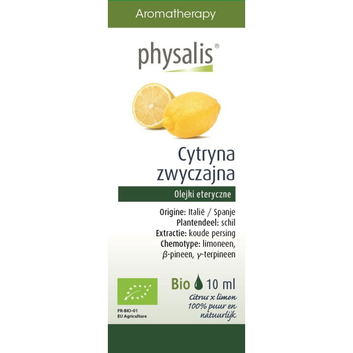 Olejek Eteryczny Cytryna Zwyczajna BIO 10 ml - Physalis - Ekochatka