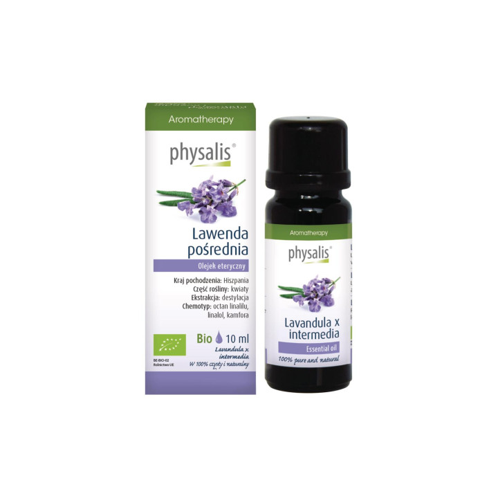Olejek Eteryczny Lawenda Pośrednia BIO 10 ml - Physalis - Ekochatka
