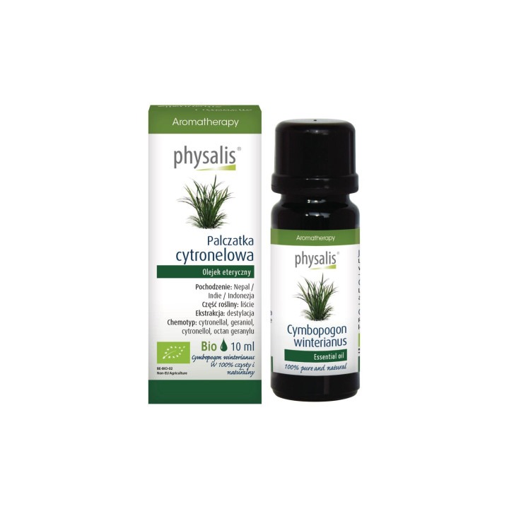 Olejek Eteryczny Palczatka Cytronelowa BIO 10 ml - Physalis - Ekochatk