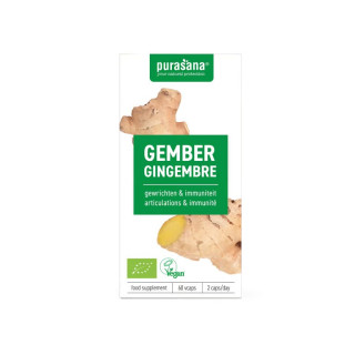 Imbir BIO 250 mg 60 Kapsułek - Purasana - Ekochatka
