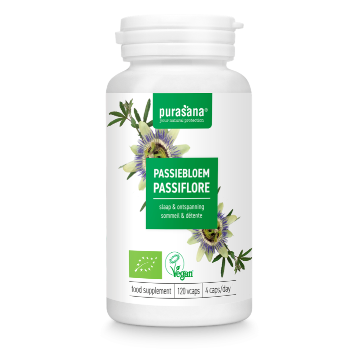 Passiflora Ekstrakt 125 mg BIO 120 Kapsułek - Purasana - Ekochatka