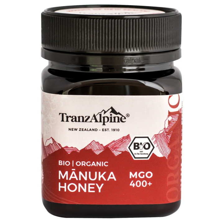 Miód Manuka MGO 400+ BIO 250 g - Tranzalpine - Ekochatka