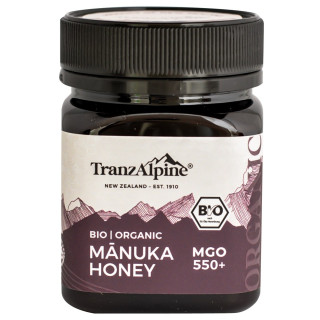 Miód Manuka MGO 550+ BIO 250 g - Tranzalpine - Ekochatka