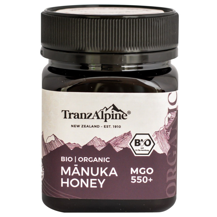 Miód Manuka MGO 550+ BIO 250 g - Tranzalpine - Ekochatka