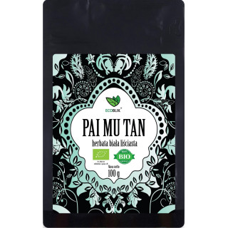 Herbata Biala Pai Mu Tan Lisciasta BIO 100 g - Ecoblik - Ekochatka