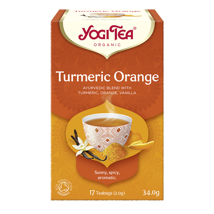 Herbatka Kurkuma i Pomarańcza BIO 34 g - Yogi Tea - Ekochatka