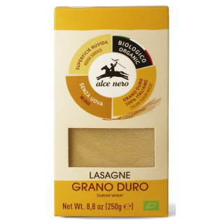 Makaron Lasagne z Pszenicy Durum BIO 250 g - Alce Nero - Ekochatka