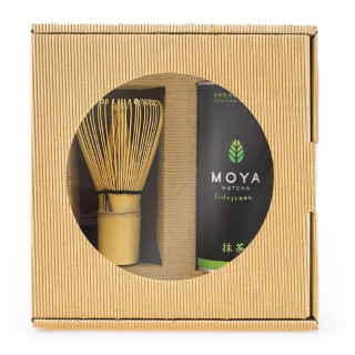 Zestaw Matcha Codzienna 30 g z Miotełką Bambusową Chasen - Moya Matcha