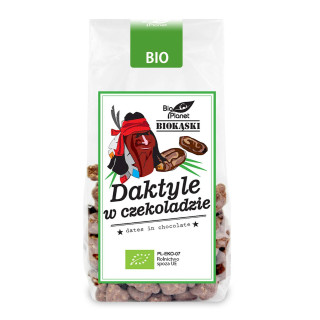 Daktyle w Surowej Czekoladzie BIO 100g | BIO PLANET - seria PRZEKĄSKI - Ekochatka