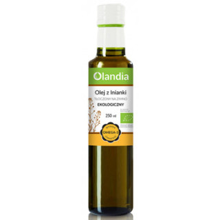 Olej z Lnianki Tłoczony na Zimno BIO 250 ml - Olandia - Ekochatka