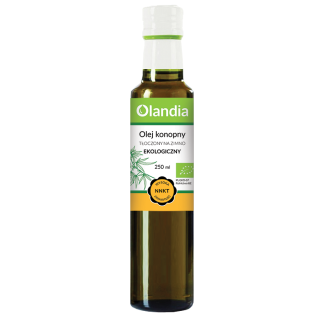 Olej Konopny Tłoczony na Zimno BIO 250 ml - Olandia - Ekochatka