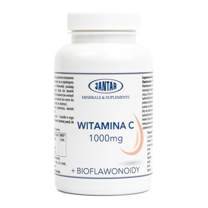 Witamina C 1000 mg 90 Kapsułek - Jantar - Ekochatka