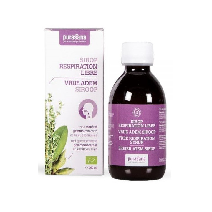 Syrop na Górne Drogi Oddechowe BIO 200 ml - Purasana - Ekochatka