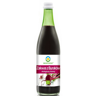 Zakwas z Buraków Kiszonych Bezglutenowy BIO 500 ml - Biofood - Ekochat